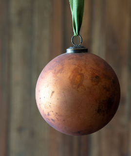 Mercury Glass Ball Ornament