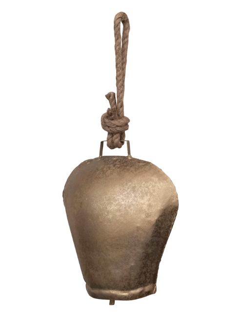 Steel Bell Rope Metal Bell on Jute Rope – 305 Deco Living & Co. LLC