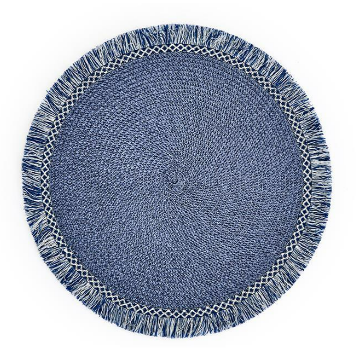 BLUE FRINGED PLACEMAT SET